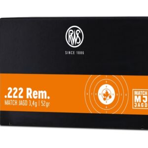 .222 Rem. 3,4g/ 52grs. MJ TM RWS