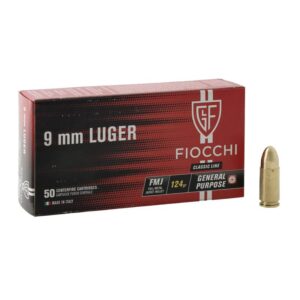 1 Pack. 9 mm Luger VM 8,0g/ 124grs. Fiocchi