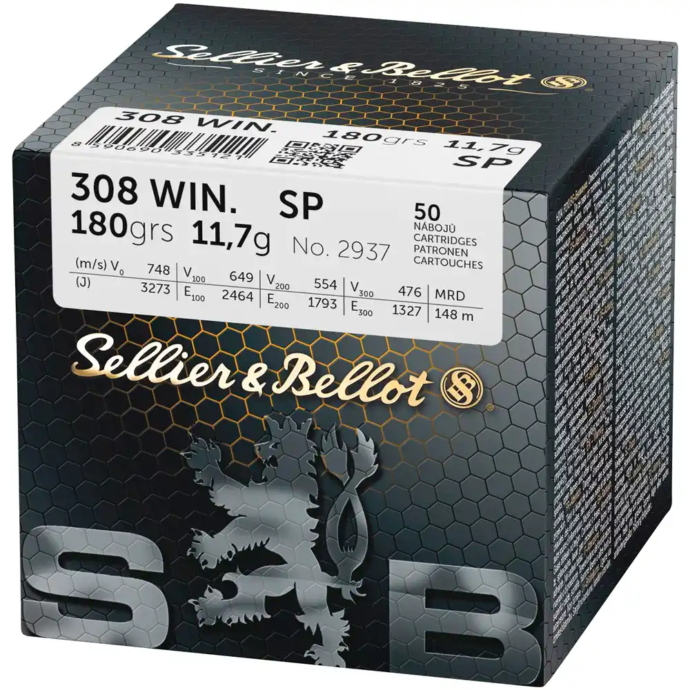 .308 Win. SP Teilmantel 11,7g/180grs. Sellier & Bellot